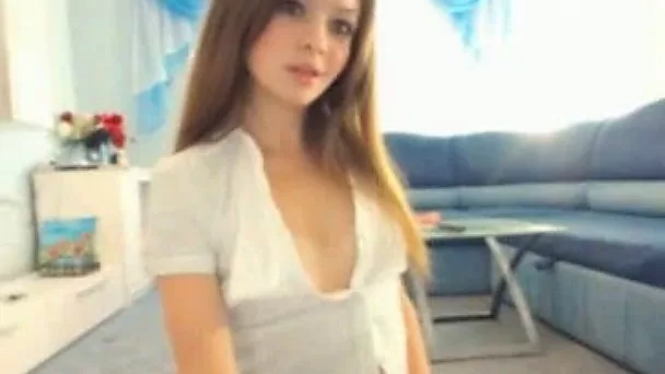 Cute mesmerizing amateur webcam hottie in uniform made my dick hard