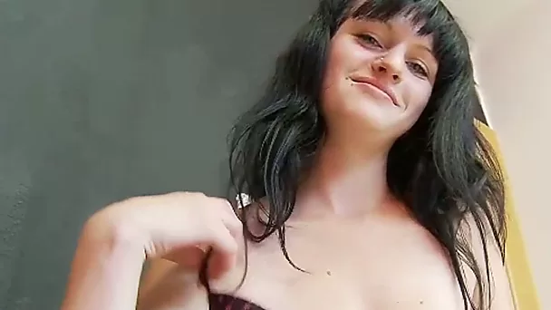 Sexy astonishing wife of mine knows how to impress me with handjob
