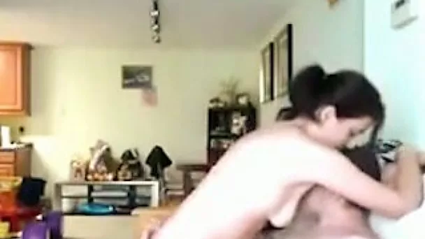 Pallid natural busty brunette cowgirl of my buddy was topping him