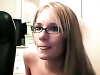 I chat with my sexy nerdy coed and she surprises me