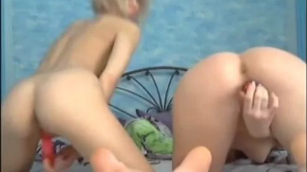 Me and my sexy Russian friend masturbate in bed together