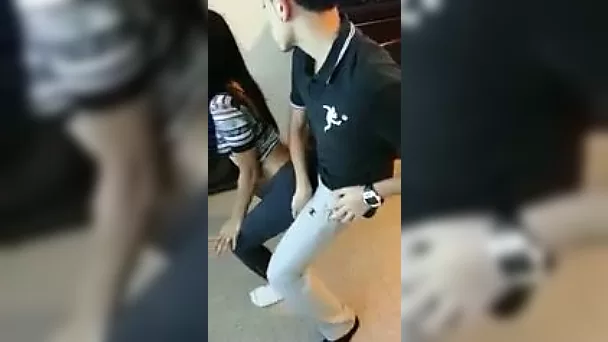 Sexy British girl twerking and grinding her ass over my cock