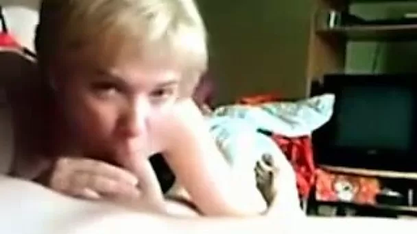 Pale short haired German blonde housewife was hammered doggy