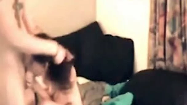 Poor quality vid of my buddy's pale brunette nympho riding his stiff dick