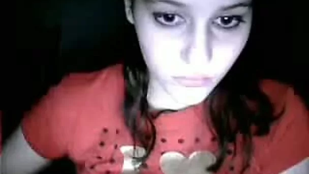 Amateur webcam black head in red T-shirt was teasing her pink twat