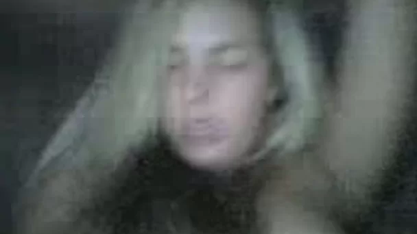 Blond haired dirty talking bitch was nailed from behind hard enough