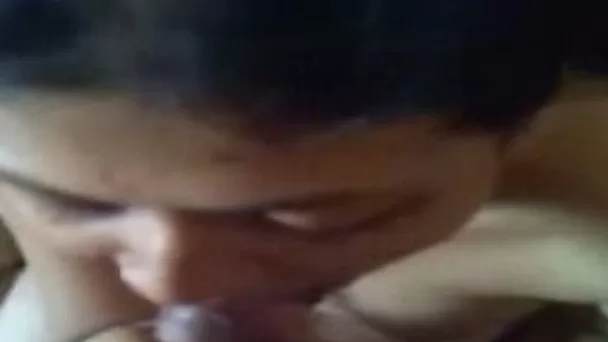 Sexy teen chick gives head on the amateur sex video