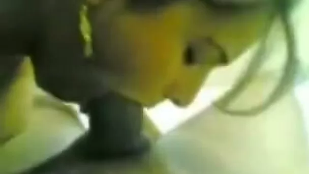 Cute waitress chick form India gives me a blowjob after her shift