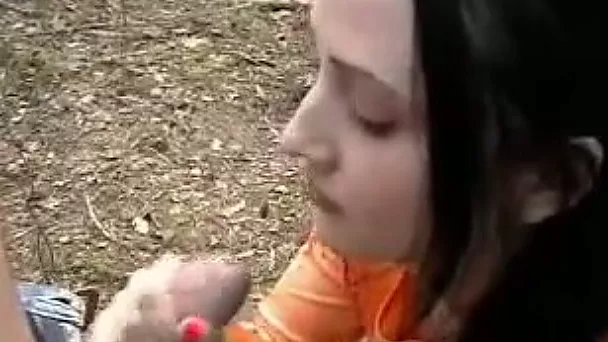 Sexy babe teases me with her boobs and gives me handjob