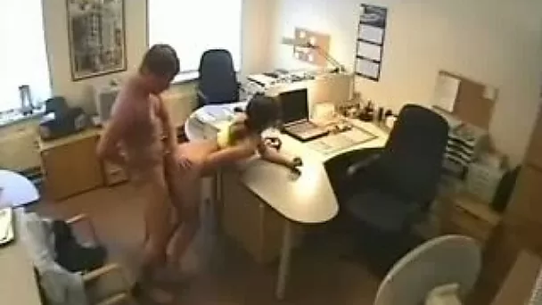 My sexy brunette gf sucks and rides my cock at work