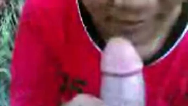 Amateur brownskinned hoe sucking my dick outdoor
