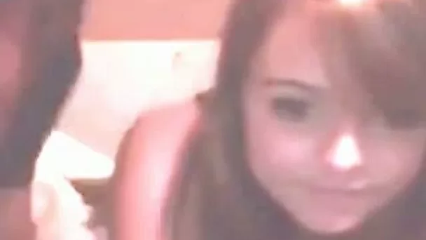 Big boobed teen sucking my dick deepthroat in amateur video