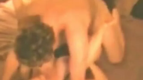 Light haired natural housewife was fucked missionary by her man