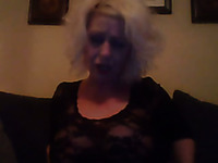 Blond haired mature whore with ugly wrinkled tits wanted to enjoy solo
