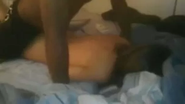 Brunette white chick was hammered doggy by her black stud