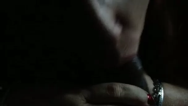 Amateur wifey of neighbor provided my buddy with blowjob at night