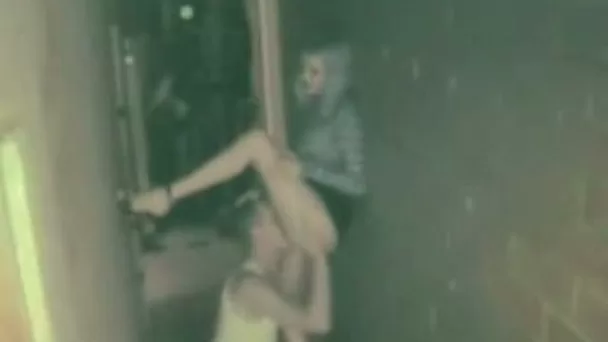 Amateur natural blond head was picked up and fucked at night