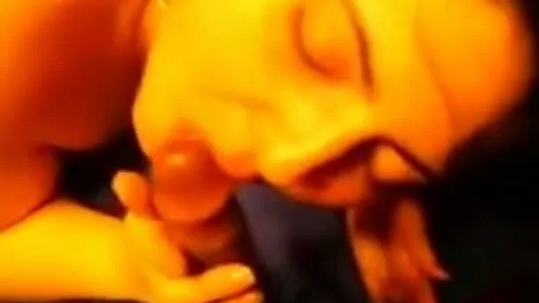 Lewd big bottomed dark haired wife of my neighbor gave him BJ before doggy