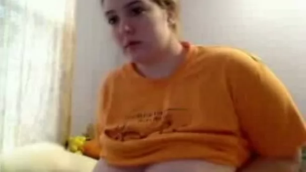 Charming BBW with enormous hooters exposes her curves and goes wild