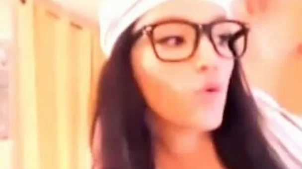 Buxom nerdy webcam brunette gal was nailed doggy style nice