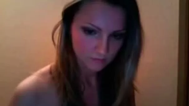 Beautiful lovely and lonely webcam brunette slender gal gonna masturbate