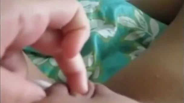 My gal taped her own juicy pussy fingering session early in the morning