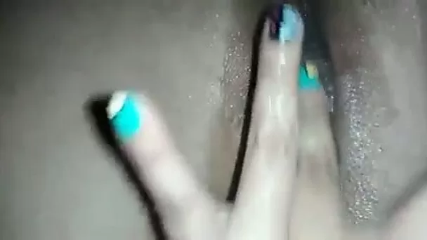 Enjoy awesome closeup video of my own slutty wife teasing her wet pussy