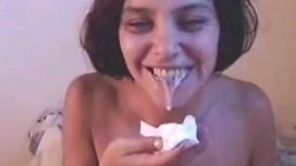 A compilation of a slutty Indian GF getting facials