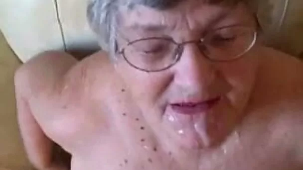 62 yo time worn granny sucks my cock and takes facial