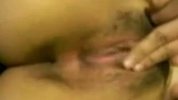 Amateur Latina teen rubs her tight hairy pussy on webcam -closeup