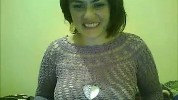 Chubby MILF showing big boobs and pussy on webcam session
