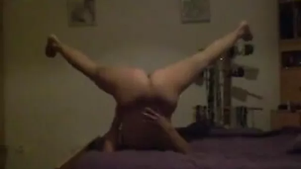 Rather flexible perverted dark haired webcam hosuewife was naughty for my friend