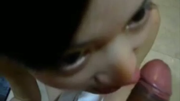 Cute and beautiful Japanese petite girlfriend giving head