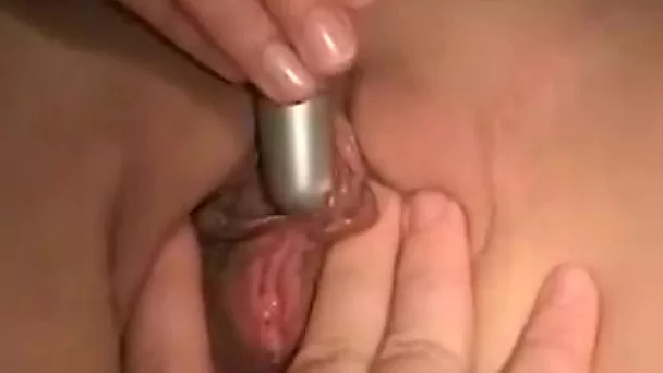 Closeup video of me playing with my BBW wife's drooling meaty pussy