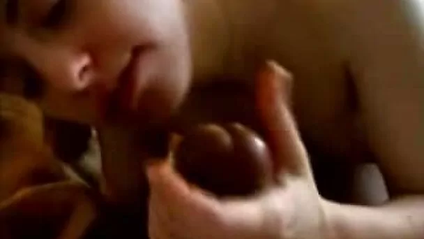 Petite white neighbor girl worships my BBC sucking and rubbing it