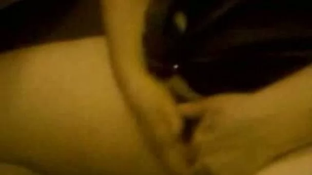 Petting my fat hairy pussy and watching porn home alone
