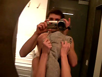 Hot and playful brunette teen babe filmed naked on cam