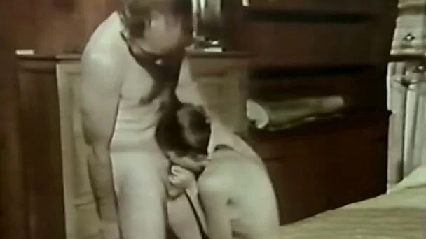 Classic white chick sucks dick and fucks in missionary position