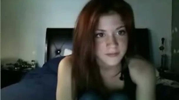 Cute red haired teen didn't mind flashing me her small titties