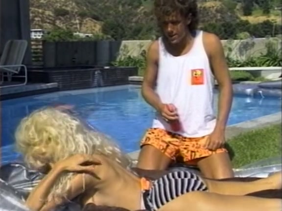 Classic Porn Pool - Mesmerizing classic blondie by the pool feeds on a dick - Mylust.com Video