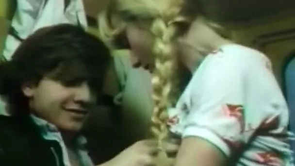 Sweet and sexy French young chicks in the bus starting groupsex