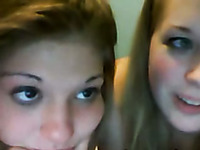 Two light haired pretty webcam lesbos posed for my friend just a bit