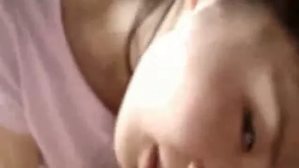 My dick is a candy for my petite and sexy Asian teen GF