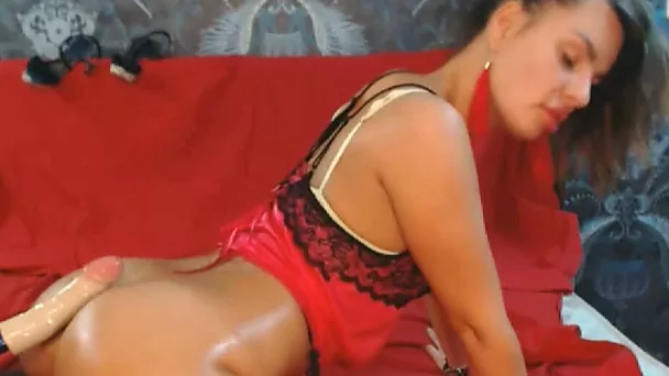 Ass Teasing on Sex Machine so HOT