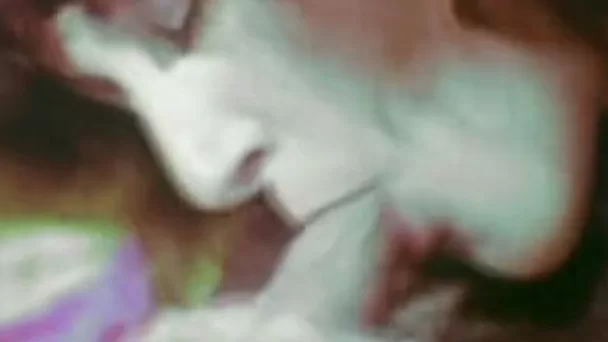 Dude eats pussy of his pale skin slim brunette lady