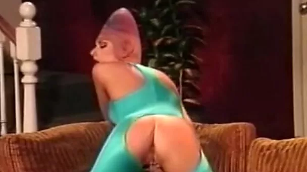Fine and mesmerizing sassy blondie in wicked outfit