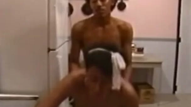 Curvy and lascivious ebony lady with her black lover