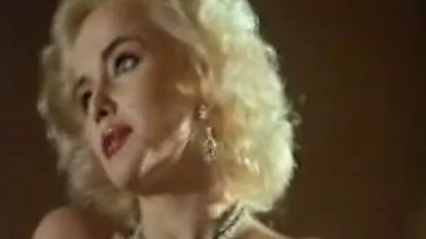 Sweet lean vintage blondie in white lingerie wants to fuck