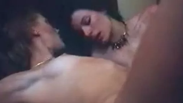 Sweet and cute vintage white French girls on the bed