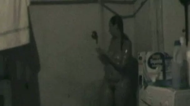 Busty and voluptuous amateur girlfriend in the shower room